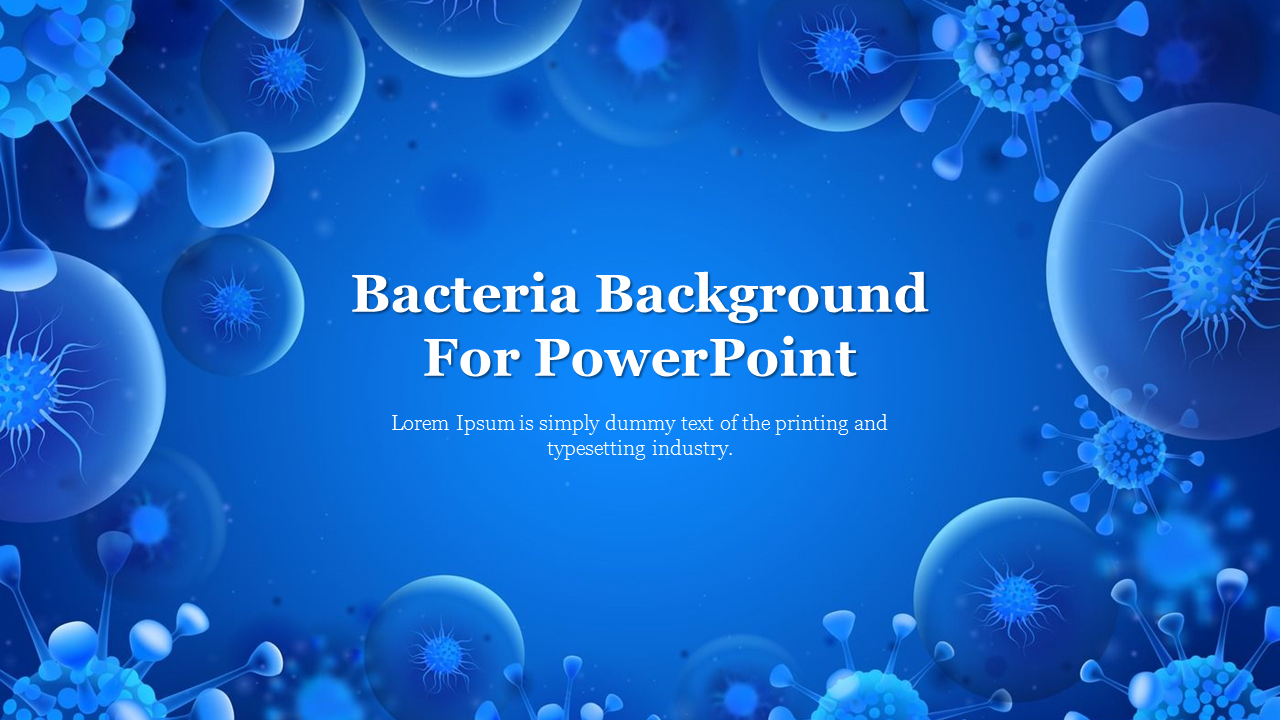 Bacteria Background For PowerPoint